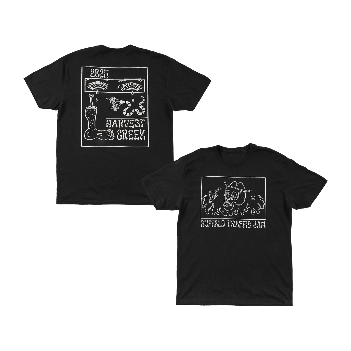 Harvest Greek 2025 Black Tee
